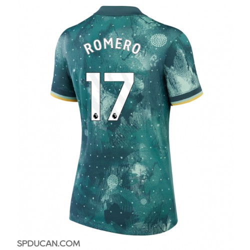 Zenski Nogometni Dres Tottenham Hotspur Cristian Romero #17 Rezervni 2024-25 Kratak Rukav